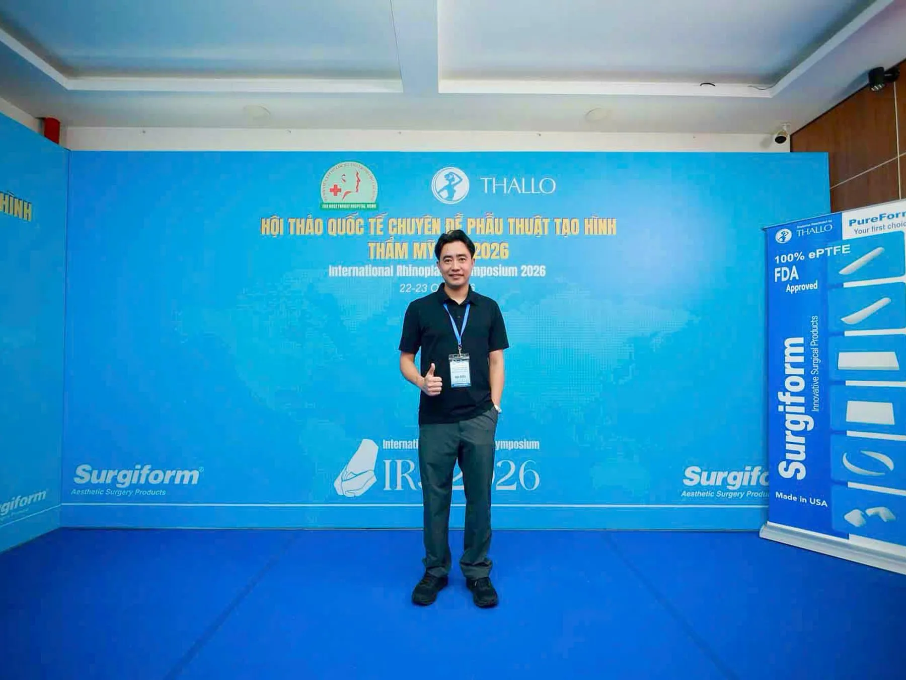Bác sĩ Đức tại hội thảo quốc tế phẫu thuật tạo hình thẩm mỹ mũi (International Rhinoplasty Symposium 2026) ở TP. Hồ Chí Minh